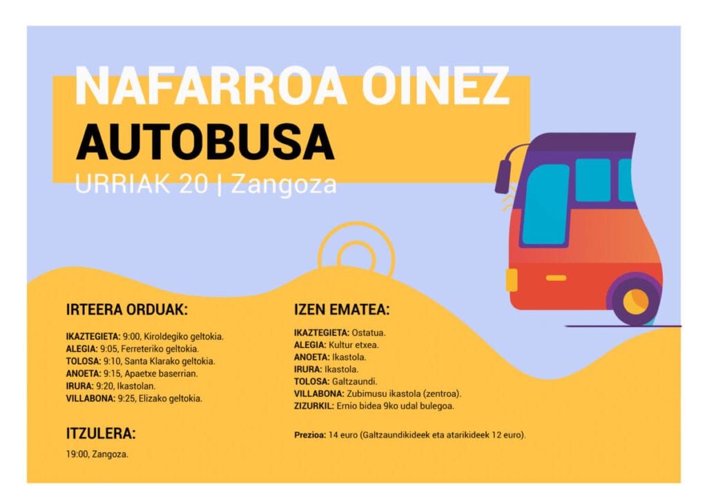 Gerturatu Nafarroa Oinez jaira autobusez Tolosaldetik 1